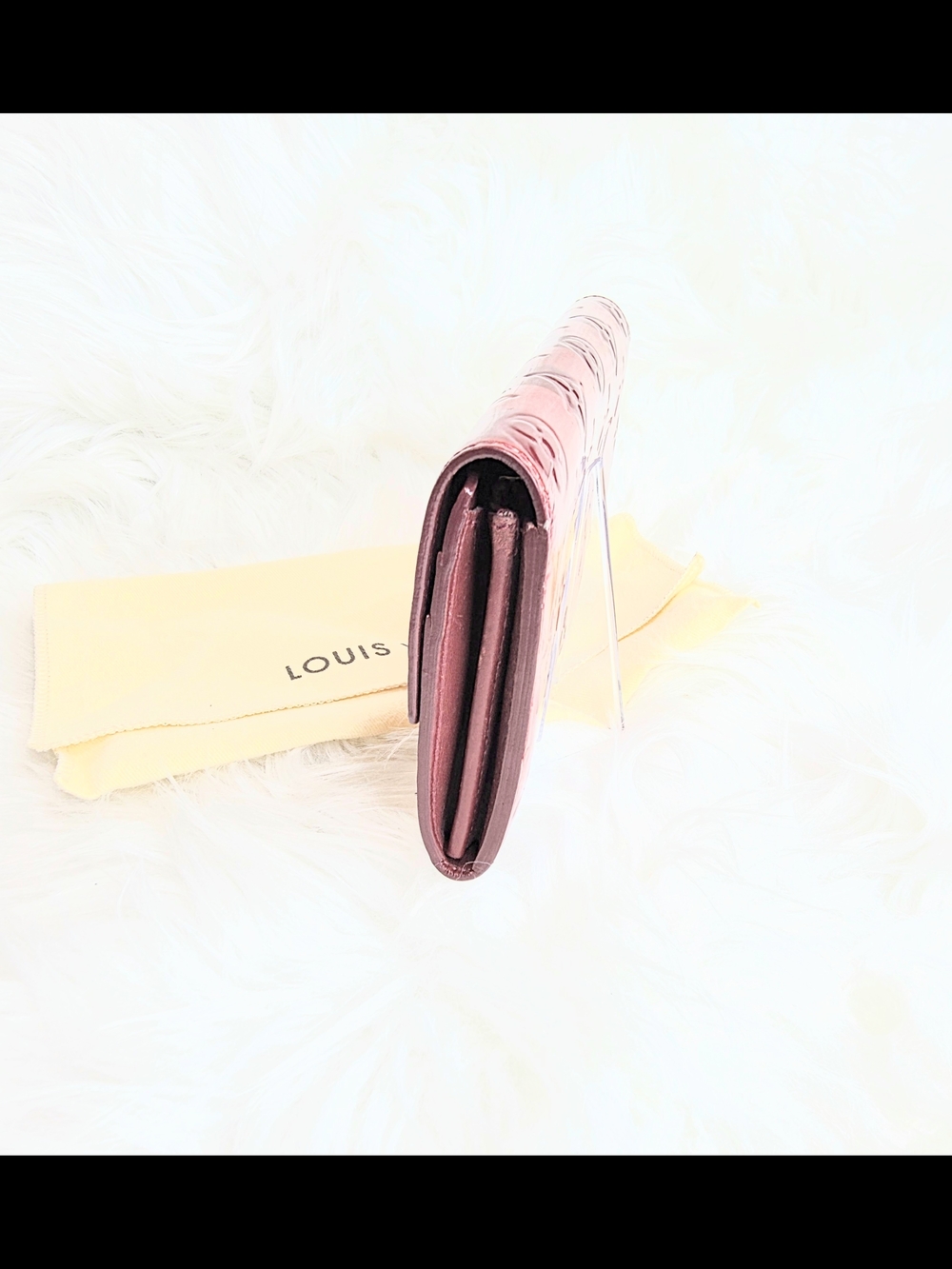 Louis Vuitton Limit Edition Monogram Vernis Rayures Sarah Wallet Full Inclusion - Picture 4 of 12